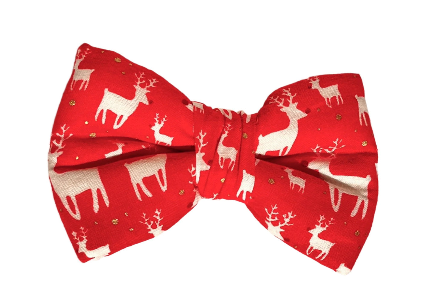 Christmas reindeer theme dog bowtie