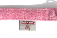 Thumbnail for Pink Harris Tweed dog collar by BlossomCo with Harris Tweed Authority seam label