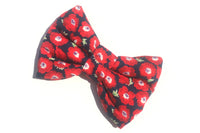 Thumbnail for beautiful floral poppy design bow tie for dogs