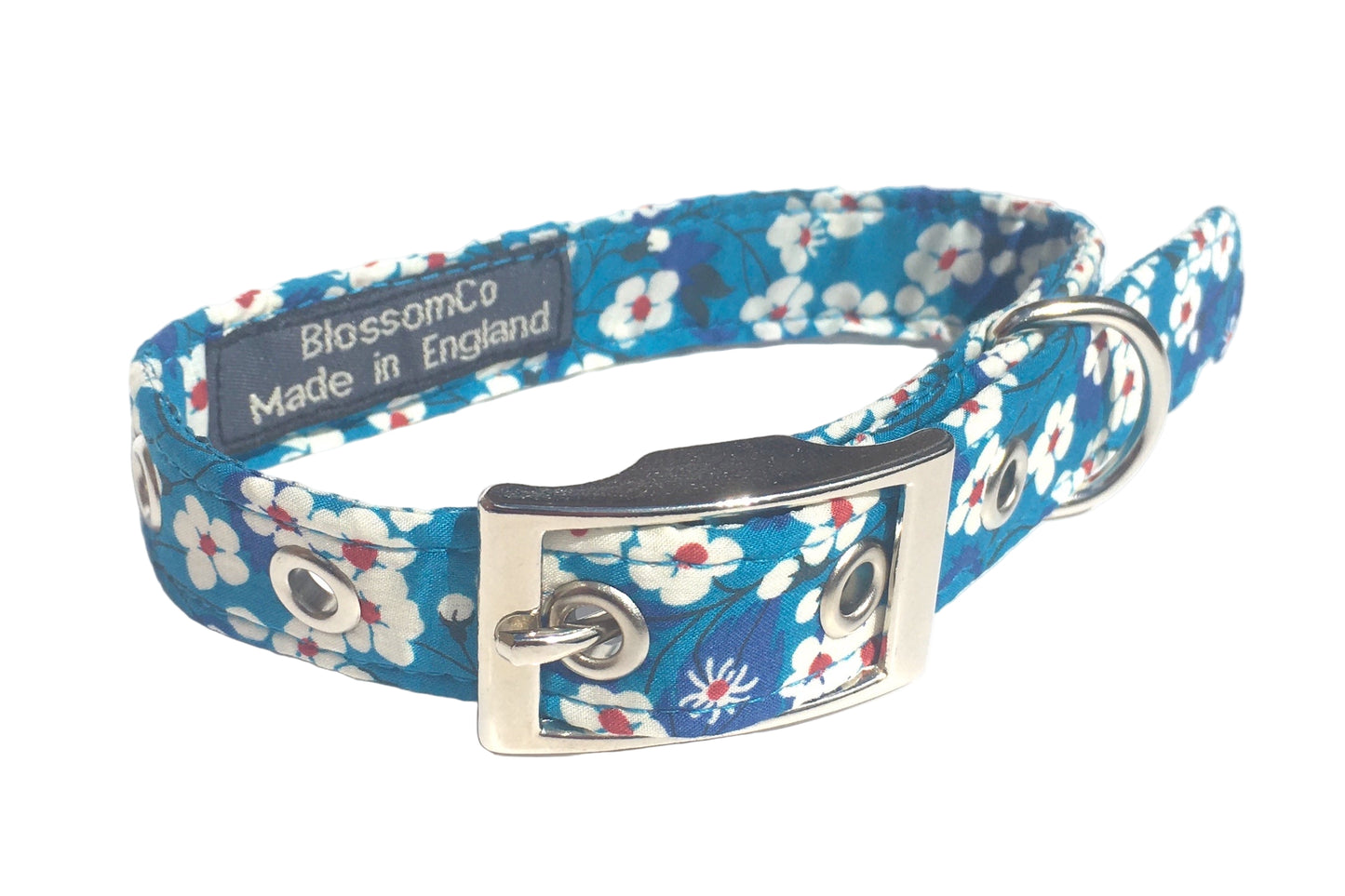 Handmade Liberty print dog collar in Mitsi design