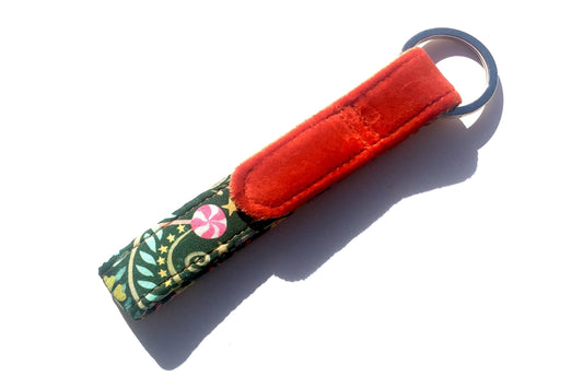 Twelve days of Christmas Liberty Print keyring by BlossomCo