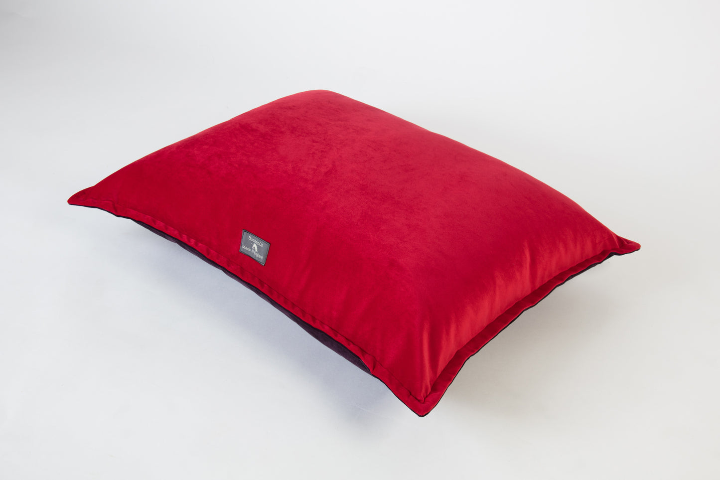 luxury pillow style velvet dog bed