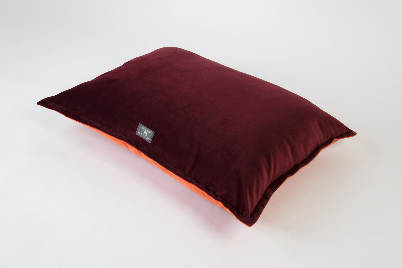 pillow style velvet dog bed
