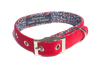 Thumbnail for fabulous red velvet dog collar