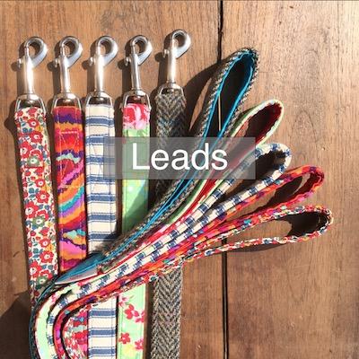 beautiful dog leads handmade in England