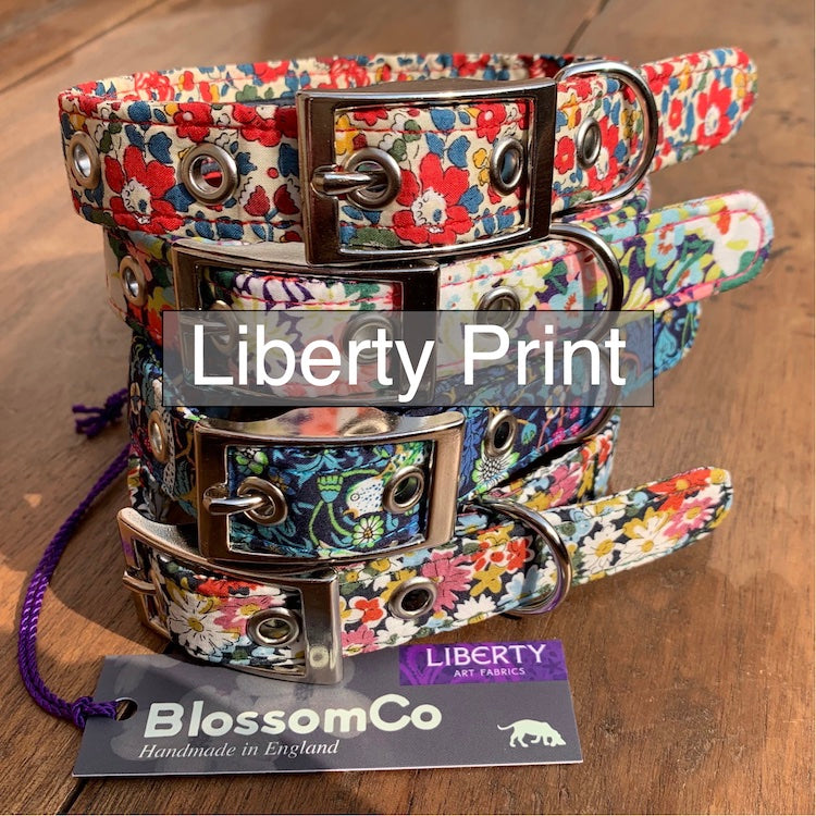 Liberty Print Dog Collars and Leads Collection by BlossomCo