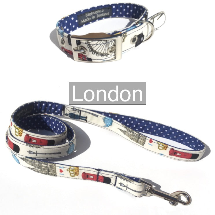 London theme dog collars and leads