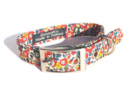 Thumbnail for Liberty Print dog collar in Betsy print, handmade by BlossomCo