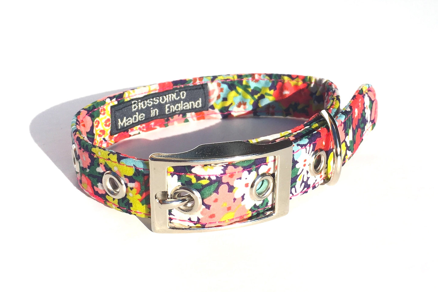 Thorpe Liberty print dog collar. Handmade by BlossomCo