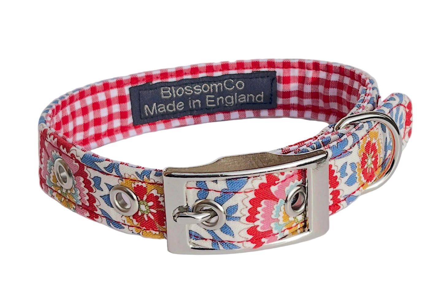 pretty floral fabric dog collar - the Matilda design by BlossomCo