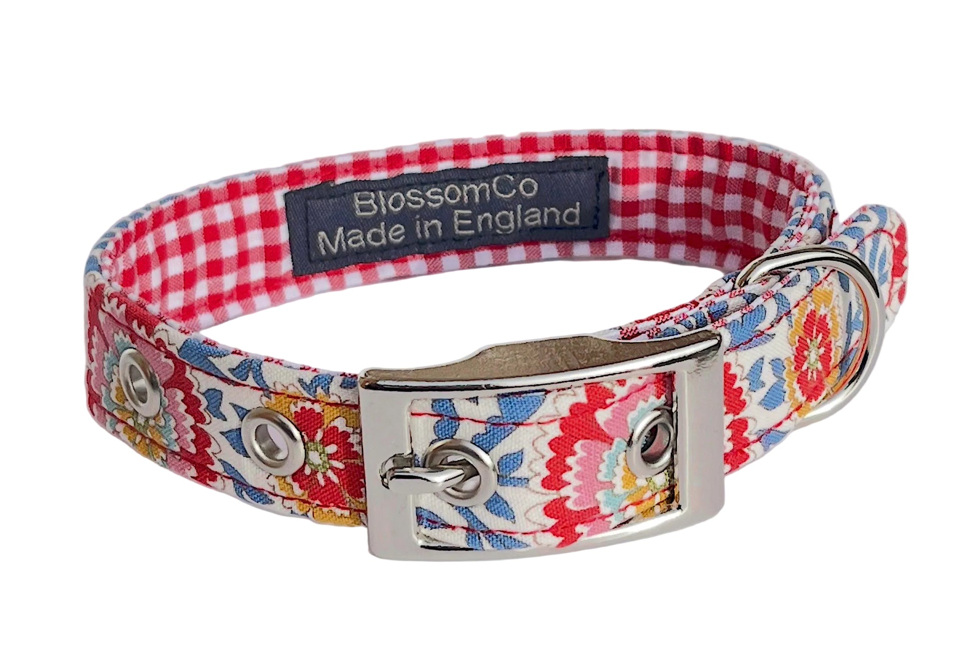 pretty floral fabric dog collar - the Matilda design by BlossomCo