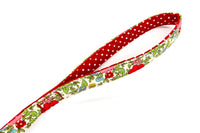 Thumbnail for Floral design fabric dog lead handle loop - Alice by BlossomCo