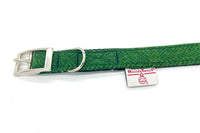 Thumbnail for green dog lead with Harris Tweed Authority label
