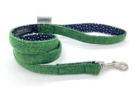 Thumbnail for green Harris Tweed dog lead handmade by BlossomCo