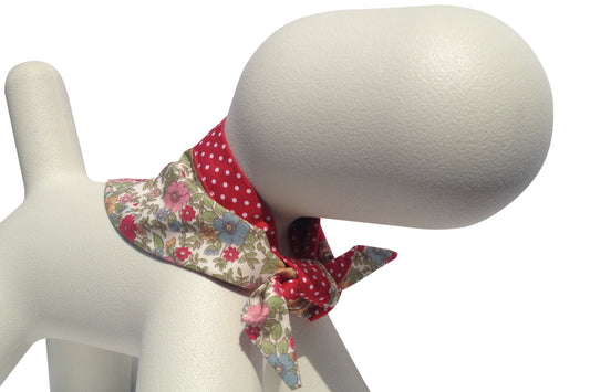 pretty floral pattern dog bandana