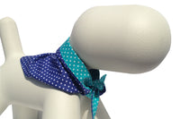 Thumbnail for handmade blue dog bandana by BlossomCo