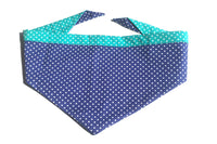 Thumbnail for two tone blue bandana for dogs