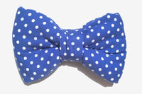 Thumbnail for blue polka dot dog bow tie