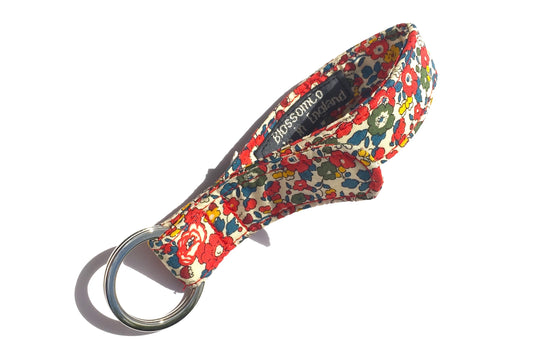 Handmade Liberty Betsy print keyring