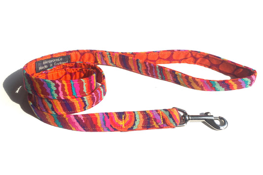 colourful funky handmade dog lead