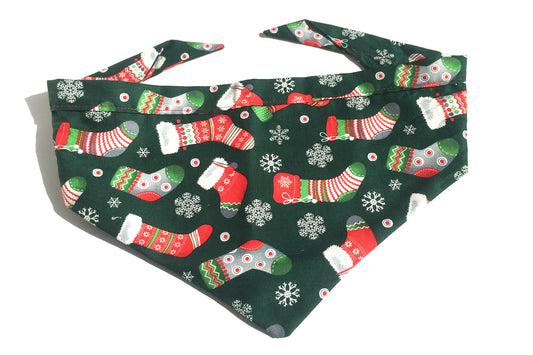 Festive christmas theme dog bandana