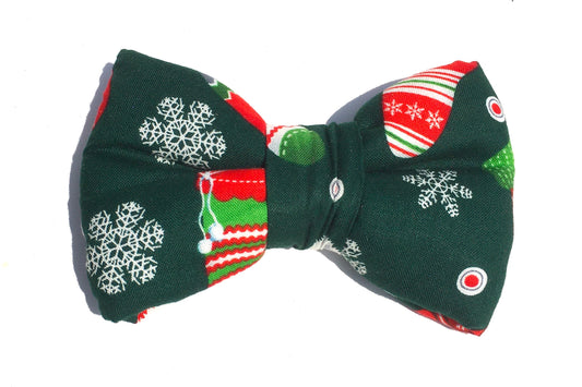 christmas dog bowtie