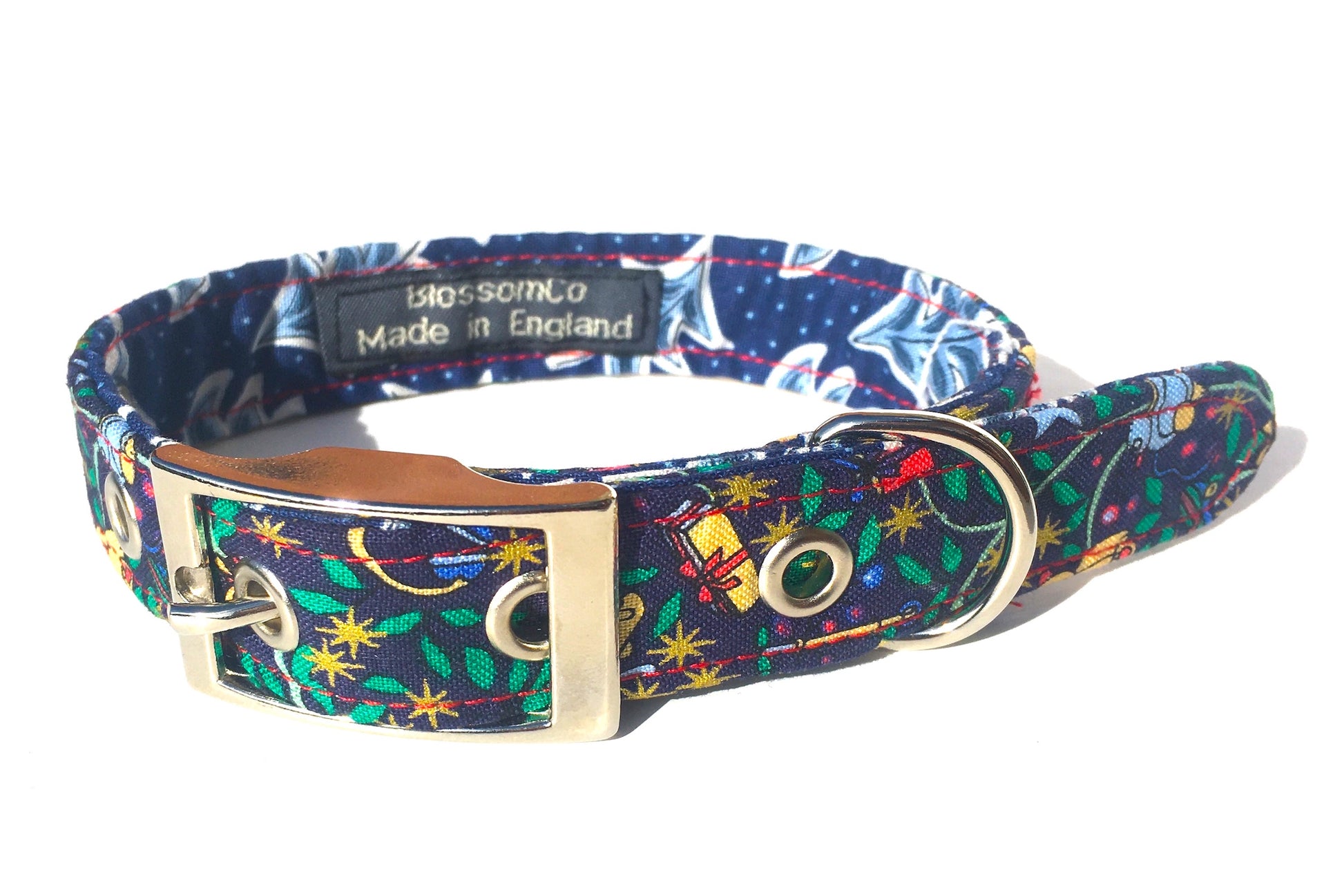 Christmas Dog Collar in Liberty Prints