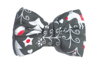 Thumbnail for festive snow theme bowtie for dogs