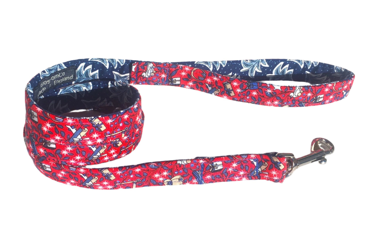 Dog Lead for Christmas in Liberty Prints