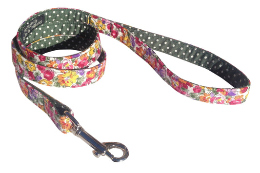 beautiful handmade floral dog lead