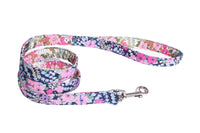 Thumbnail for soft floral fabric dog lead made in Britain