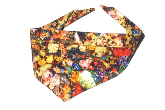 beautiful floral fabric dog bandana Ginny by BlossomCo