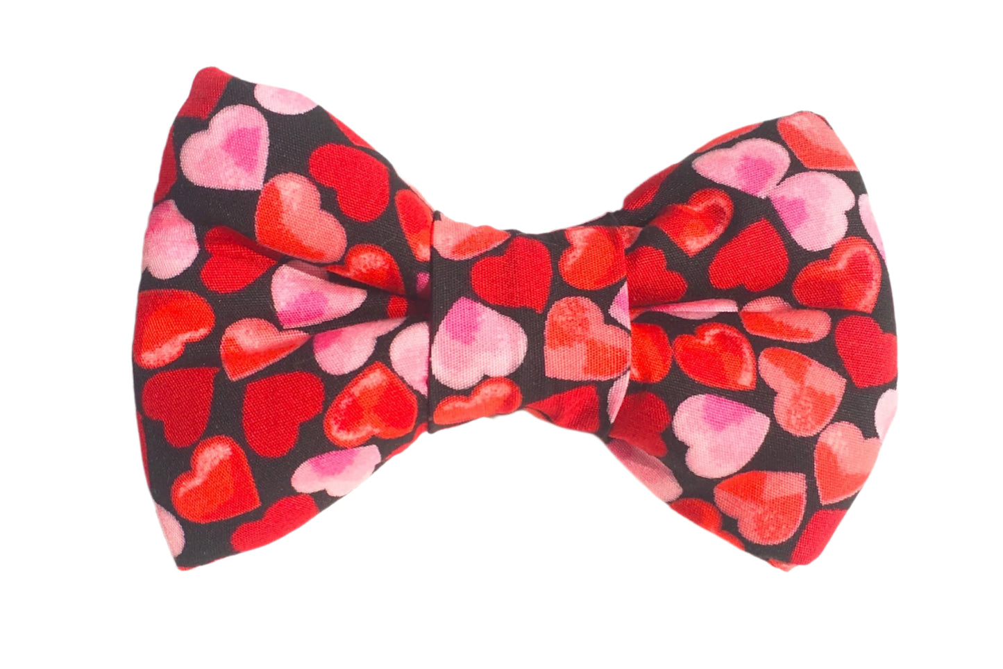 love hearts valentine dog bowtie