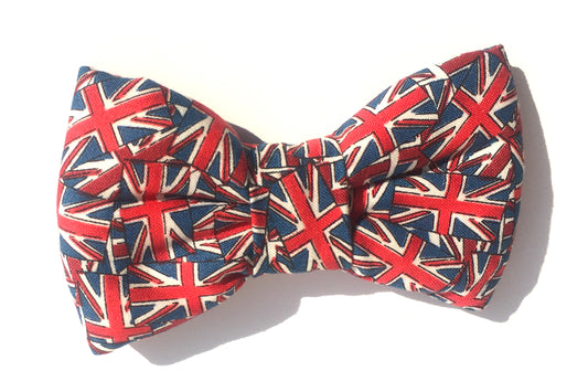 handmade in Great Britain Union Jack Dog Bowtie