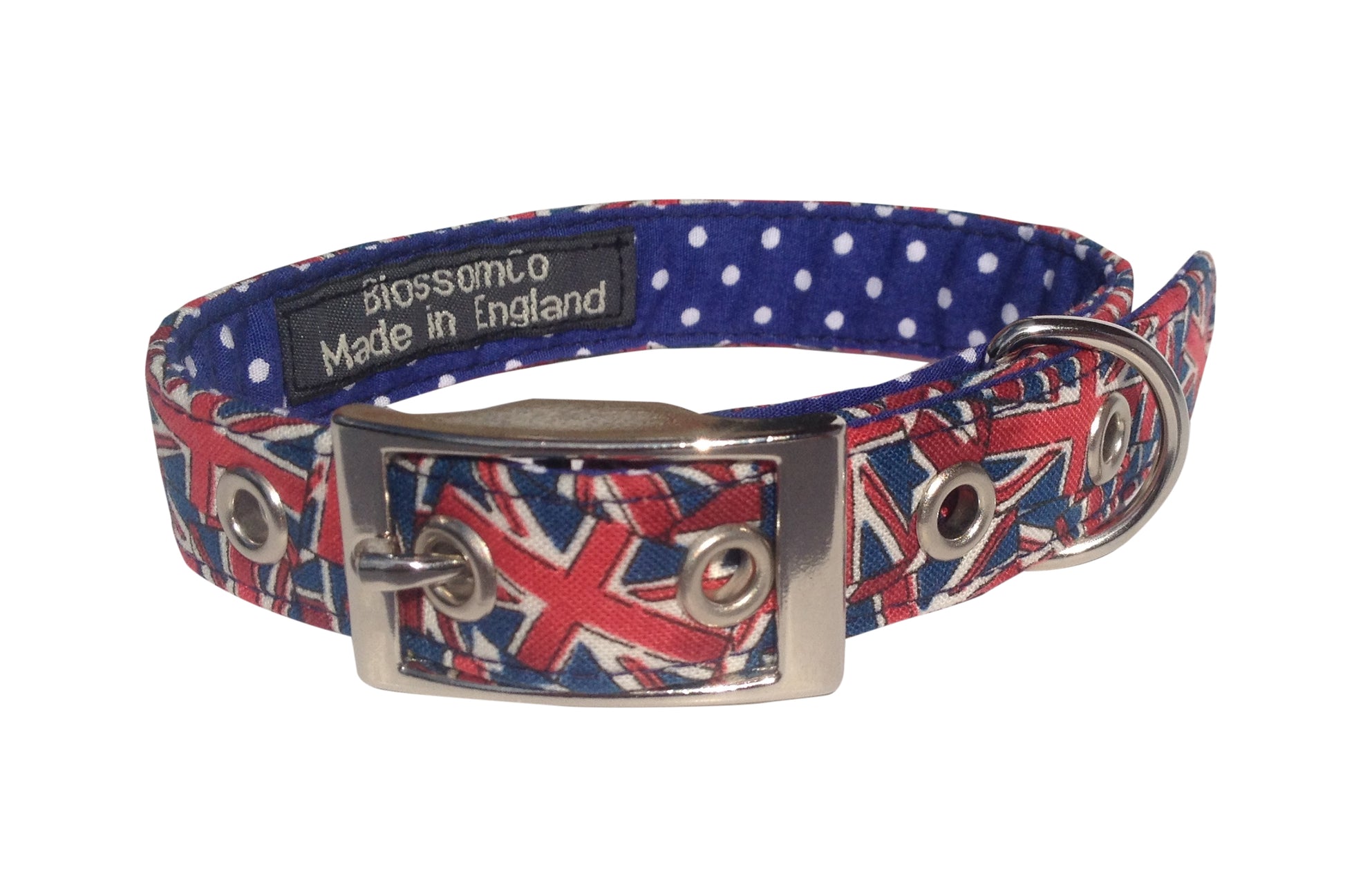 Made in UK Union Jack Dog Collar