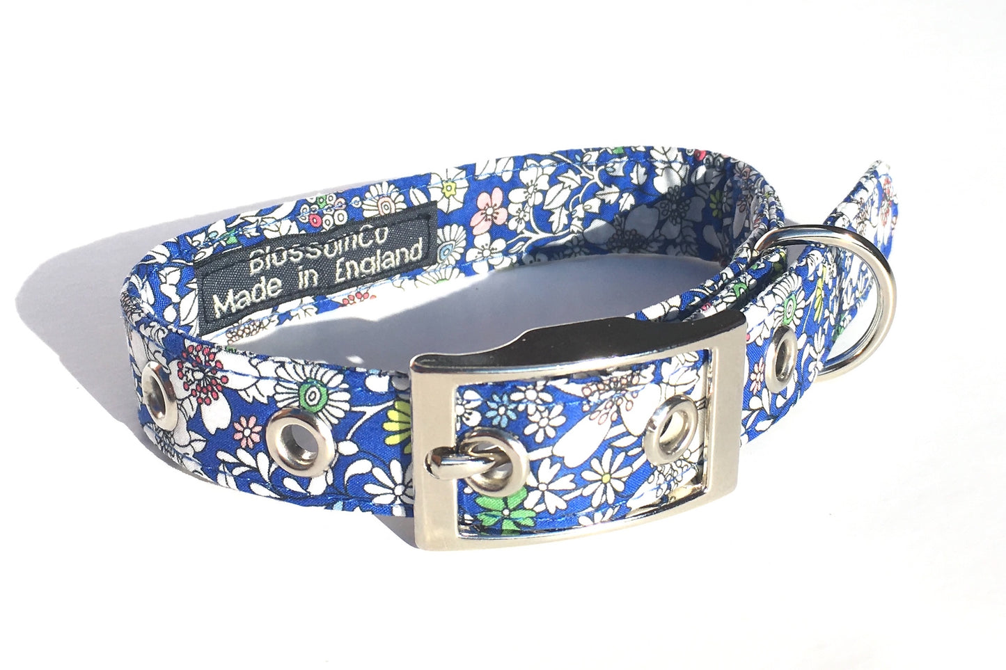 Handmade Junes Meadow Liberty print dog collar