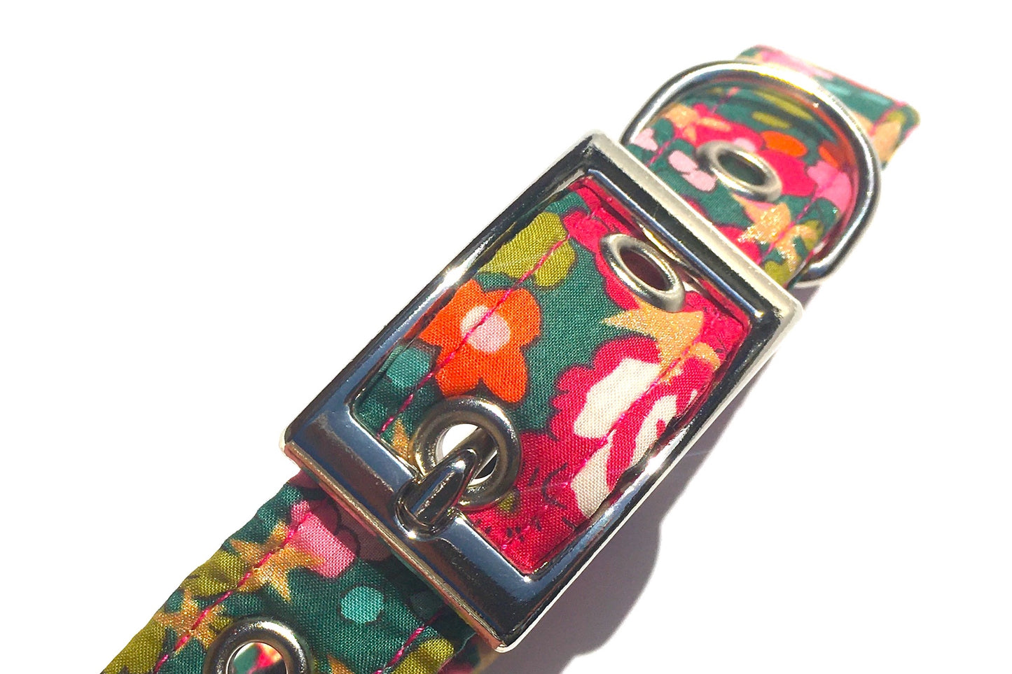 christmas dog collar in lLberty print Betsy Star