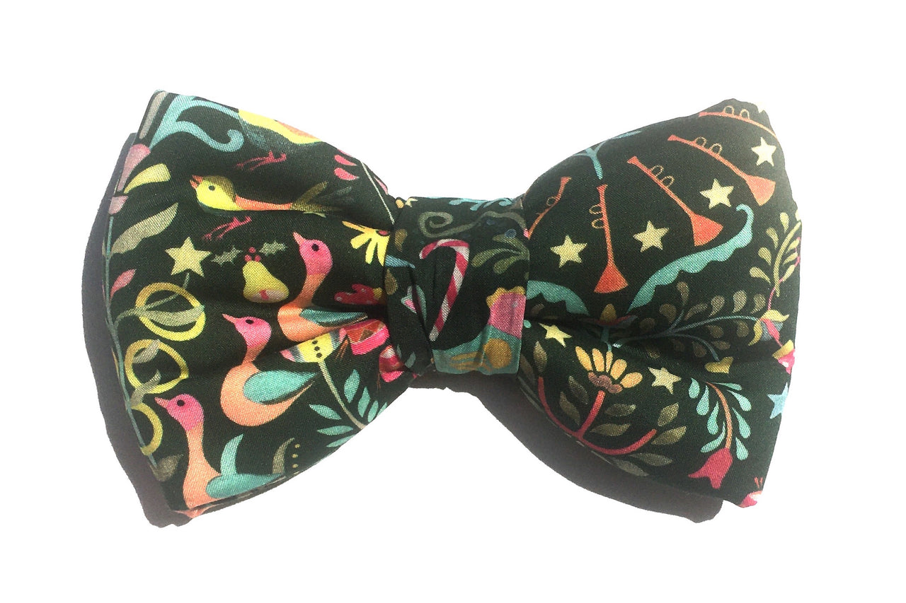 Christmas Liberty print dog bowtie by BlossomCo