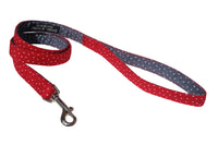 Thumbnail for deep red fabric dog lead