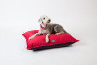 Thumbnail for luxury pillow style velvet dog bed