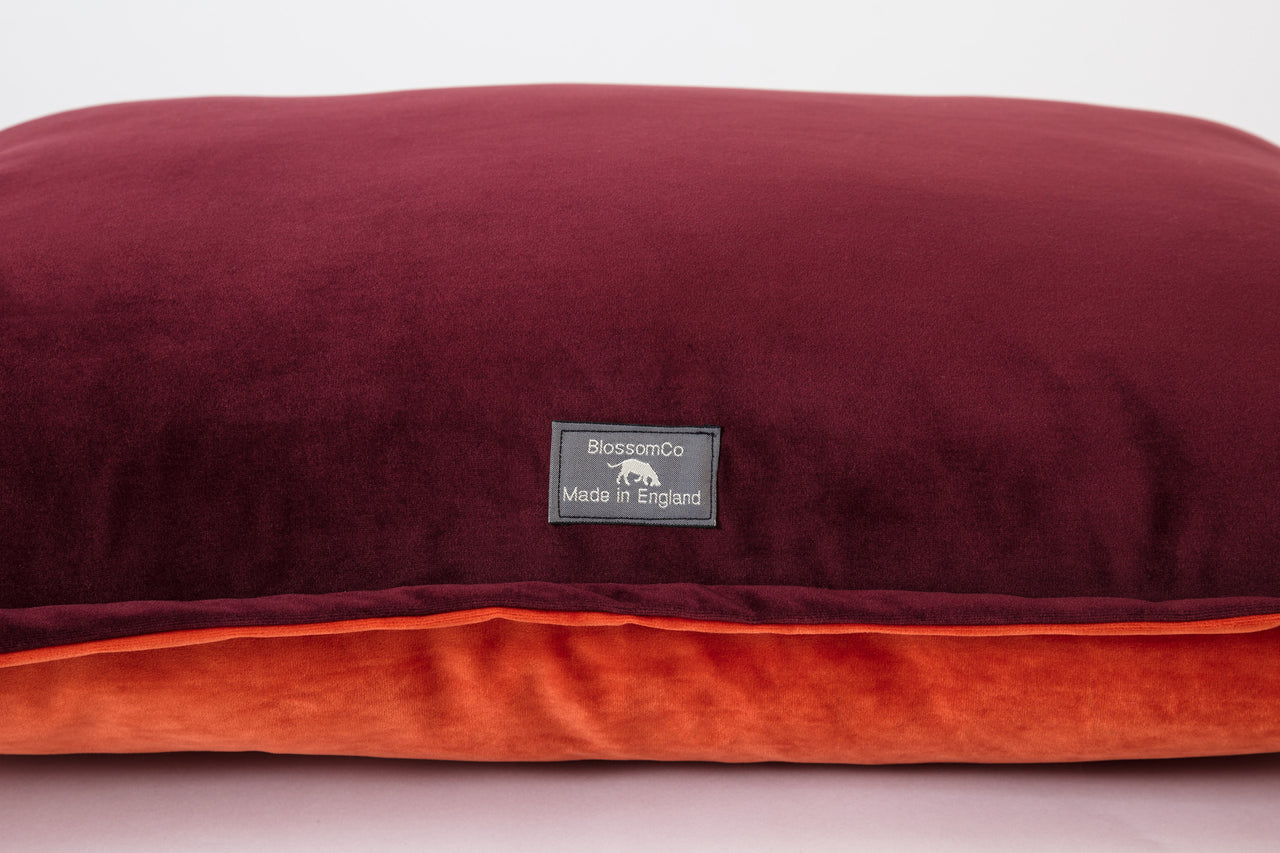 luxury velvet dog pillow bed