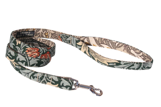 William Morris Snakeshead print dog lead